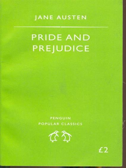 Pride and Prejudice - Jane Austen - copertina