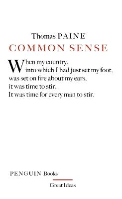 Common Sense - Thomas Paine - cover