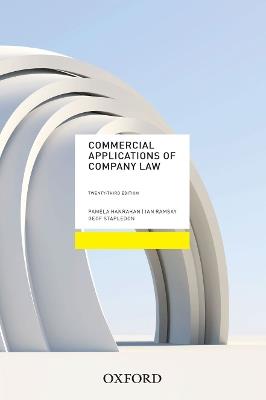 Commercial Applications of Company Law 2022 - Pamela Hanrahan,Ian Ramsay,Geof Stapledon - cover