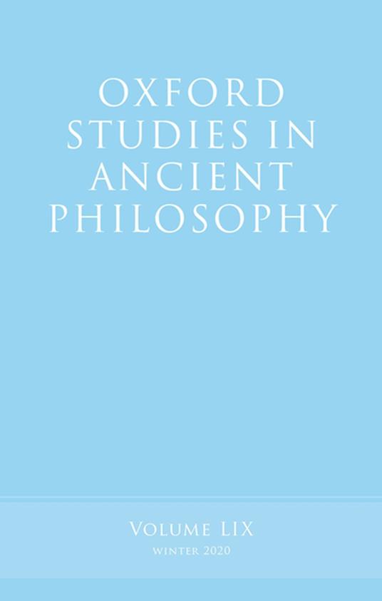 Oxford Studies in Ancient Philosophy, Volume 59