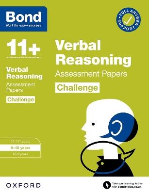 Bond 11+: Bond 11+ Verbal Reasoning Challenge Assessment Papers 9-10 years - Frances Down,Bond 11+ - cover