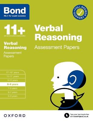Bond 11+: Bond 11+ Verbal Reasoning Assessment Papers 8-9 years - Frances Down,Bond 11+ - cover