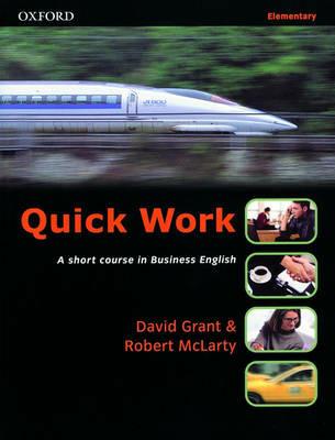 Quick Work Elementary: Student's Book - David Grant,Robert McLarty - cover