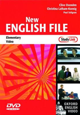 New English File: Elementary StudyLink Video: Six-level general English course for adults - Clive Oxenden,Christina Latham-Koenig,Paul Seligson - cover