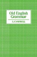 Old English Grammar - Alistair Campbell - cover