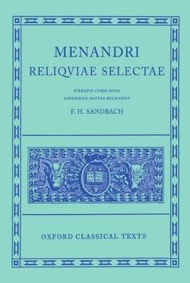 Menander Reliquiae Selectae - cover