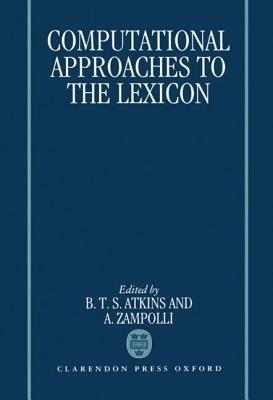 Computational Approaches to the Lexicon - cover