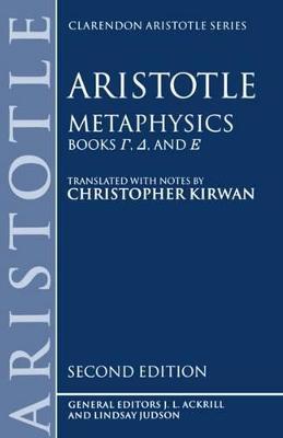 Metaphysics: Books gamma, delta, and epsilon - Aristotle - cover