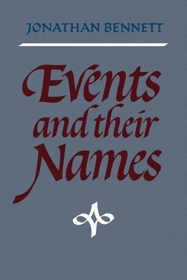 Events and their Names - Jonathan Bennett - cover
