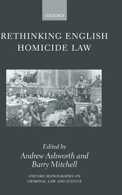 Rethinking English Homicide Law - cover