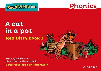 Read Write Inc. Phonics: A Cat in a Pot (Red Ditty Book 3) - Gill Munton - cover