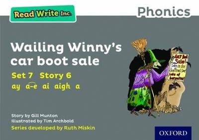 Read Write Inc. Phonics: Wailing Winny's Car Boot Sale (Grey Set 7 Storybook 6) - Gill Munton - cover