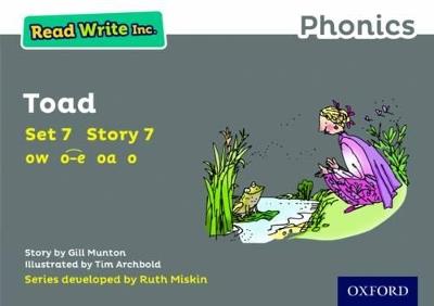 Read Write Inc. Phonics: Toad (Grey Set 7 Storybook 7) - Gill Munton - cover
