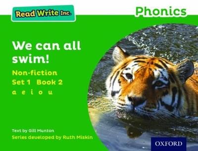 Read Write Inc. Phonics: We Can All Swim! (Green Set 1 Non-fiction 2) - Gill Munton - cover