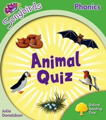 Oxford Reading Tree: Level 2: More Songbirds Phonics: Animal Quiz - Julia Donaldson - cover