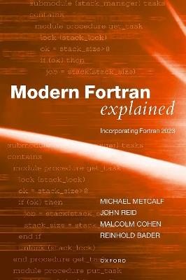 Modern Fortran Explained: Incorporating Fortran 2023 - Michael Metcalf,John Reid,Malcolm Cohen - cover