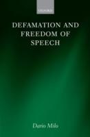 Defamation and Freedom of Speech - Dario Milo - cover