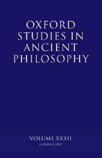 Oxford Studies in Ancient Philosophy XXXII: Summer 2007 - cover