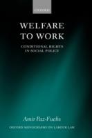 Welfare to Work: Conditional Rights in Social Policy - Amir Paz-Fuchs - cover