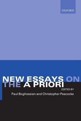 New Essays on the A Priori - cover
