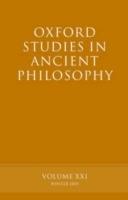 Oxford Studies in Ancient Philosophy Volume XXI: Winter 2001 - cover