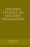 Oxford Studies in Ancient Philosophy volume XXV: Winter 2003 - cover