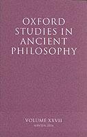 Oxford Studies in Ancient Philosophy XXVII: Winter 2004 - cover