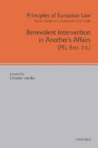 Principles of European Law: Benevolent Intervention in Another's Affairs - cover