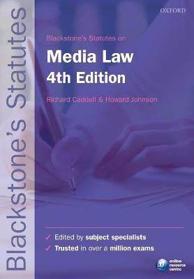 Blackstone's Statutes on Media Law - cover