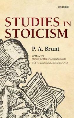 Studies in Stoicism - P. A. Brunt,Michael Crawford - cover