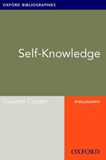 Self-Knowledge: Oxford Bibliographies Online Research Guide