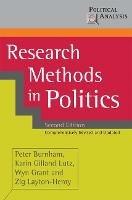 Research Methods in Politics - Peter Burnham,Karin Gilland Lutz,Wyn Grant - cover