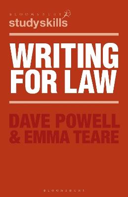 Writing for Law - Dave Powell,Emma Teare - cover