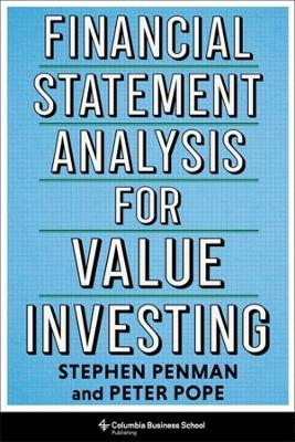 Financial Statement Analysis for Value Investing - Stephen Penman,Peter F. Pope - cover