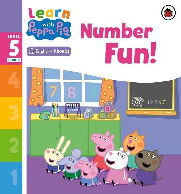 Learn with Peppa Phonics Level 5 Book 9 – Number Fun! (Phonics Reader) - Peppa Pig - cover