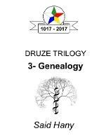 The Druze Trilogy: Genealogy - Said Hany - cover