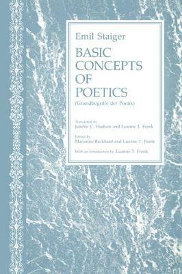 Basic Concepts of Poetics - Emil Staiger - cover