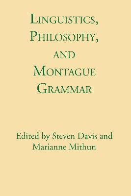 Linguistics, Philosophy, and Montague Grammar - cover