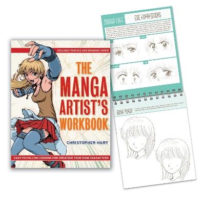 The Manga Artist's Workbook: Easy-to-Follow Lessons for Creating Your Own Characters - Christopher Hart - cover