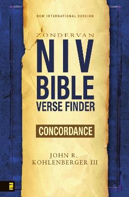 NIV Bible Verse Finder - John R. Kohlenberger III - cover