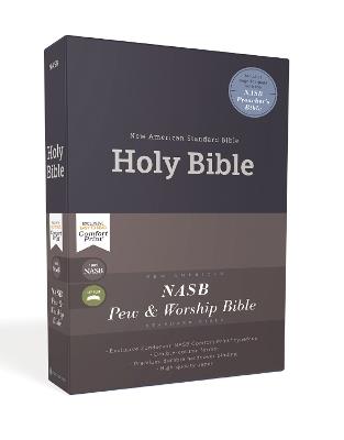 NASB, Church Bible (Pew Bible), Hardcover, Blue, 1995 Text, Comfort Print - Zondervan - cover