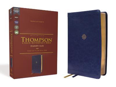 NKJV, Thompson Chain-Reference Bible, Handy Size, Leathersoft, Navy, Red Letter, Comfort Print - cover