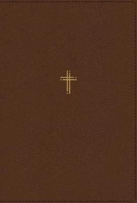 NASB, Thompson Chain-Reference Bible, Leathersoft, Brown, 1995 Text, Red Letter, Comfort Print - cover