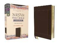 NRSVue, Holy Bible with Apocrypha, Personal Size, Leathersoft, Brown, Comfort Print - Zondervan - cover