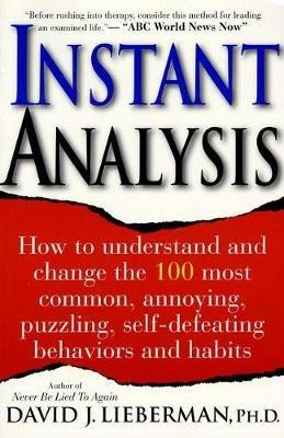 Instant Analysis - David J. Lieberman - cover