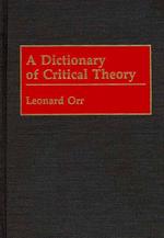 A Dictionary of Critical Theory