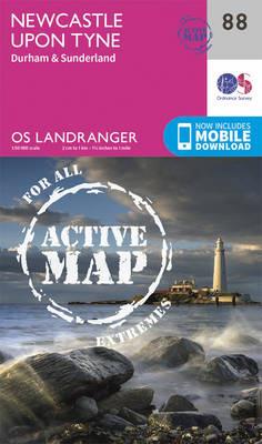 Newcastle Upon Tyne, Durham & Sunderland - Ordnance Survey - cover