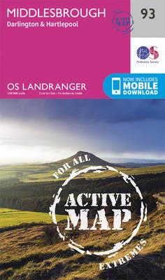 Middlesbrough, Darlington & Hartlepool - Ordnance Survey - cover