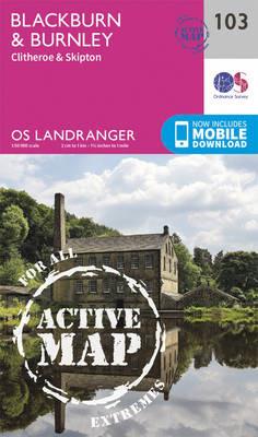 Blackburn & Burnley, Clitheroe & Skipton - Ordnance Survey - cover