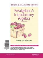 Prealgebra & Introductory Algebra, Books a la Carte Edition